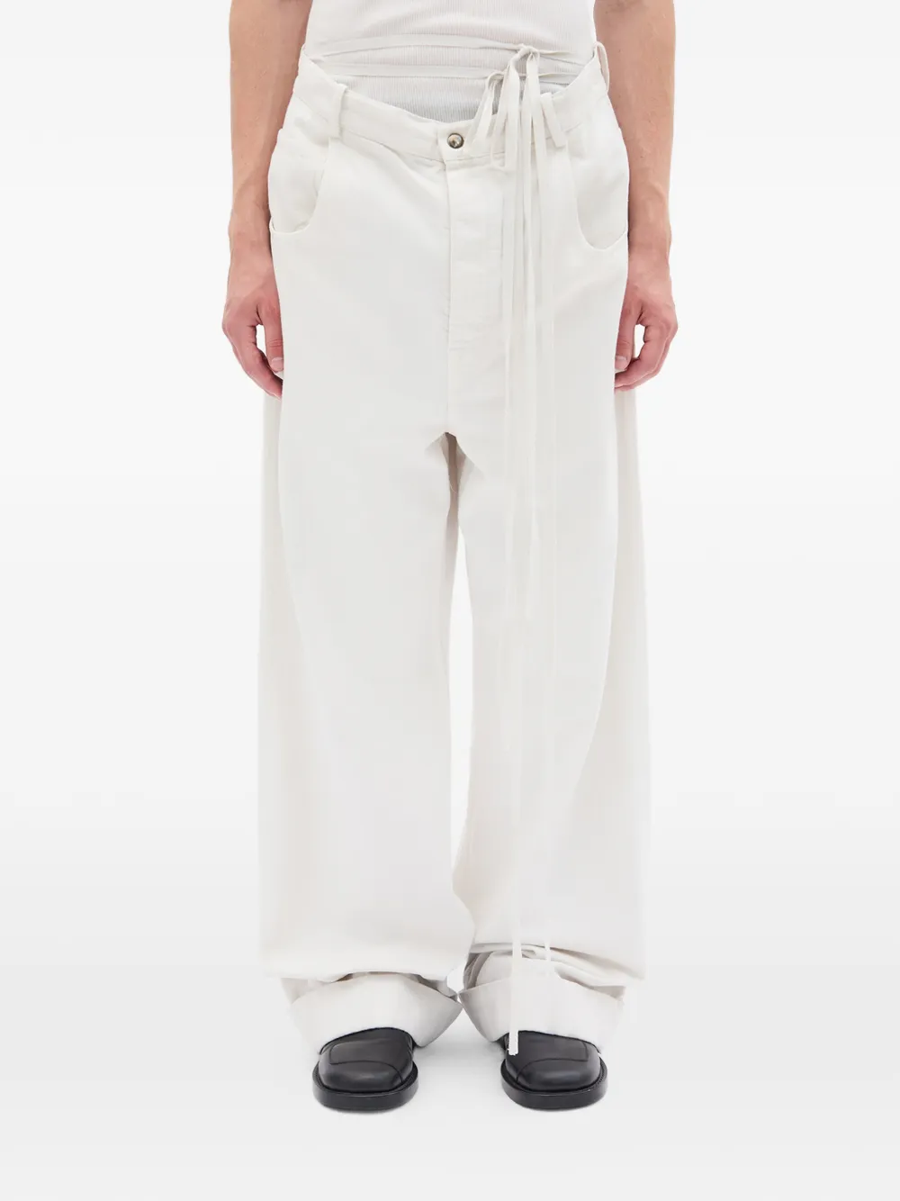 Ann Demeulemeester Jeans con bottoni - Toni neutri