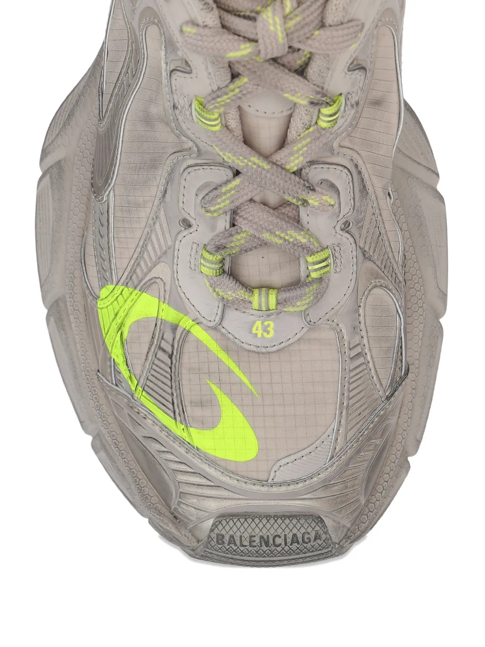 Balenciaga panelled-detail sneakers Neutrals