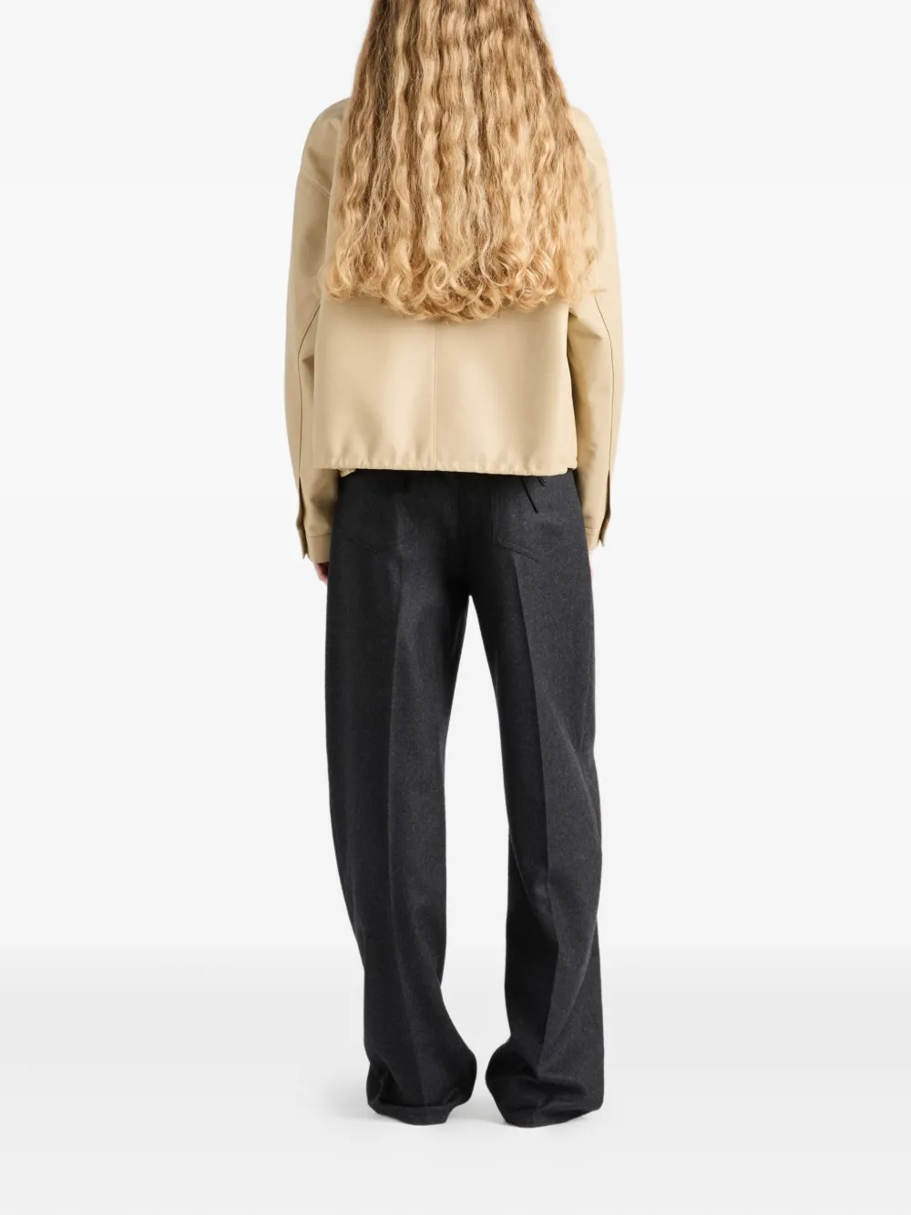 Prada Bomberjack met rits Beige