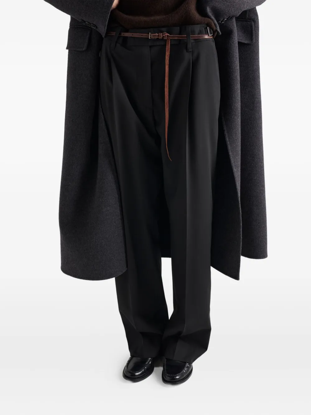Prada Wollen broek Zwart