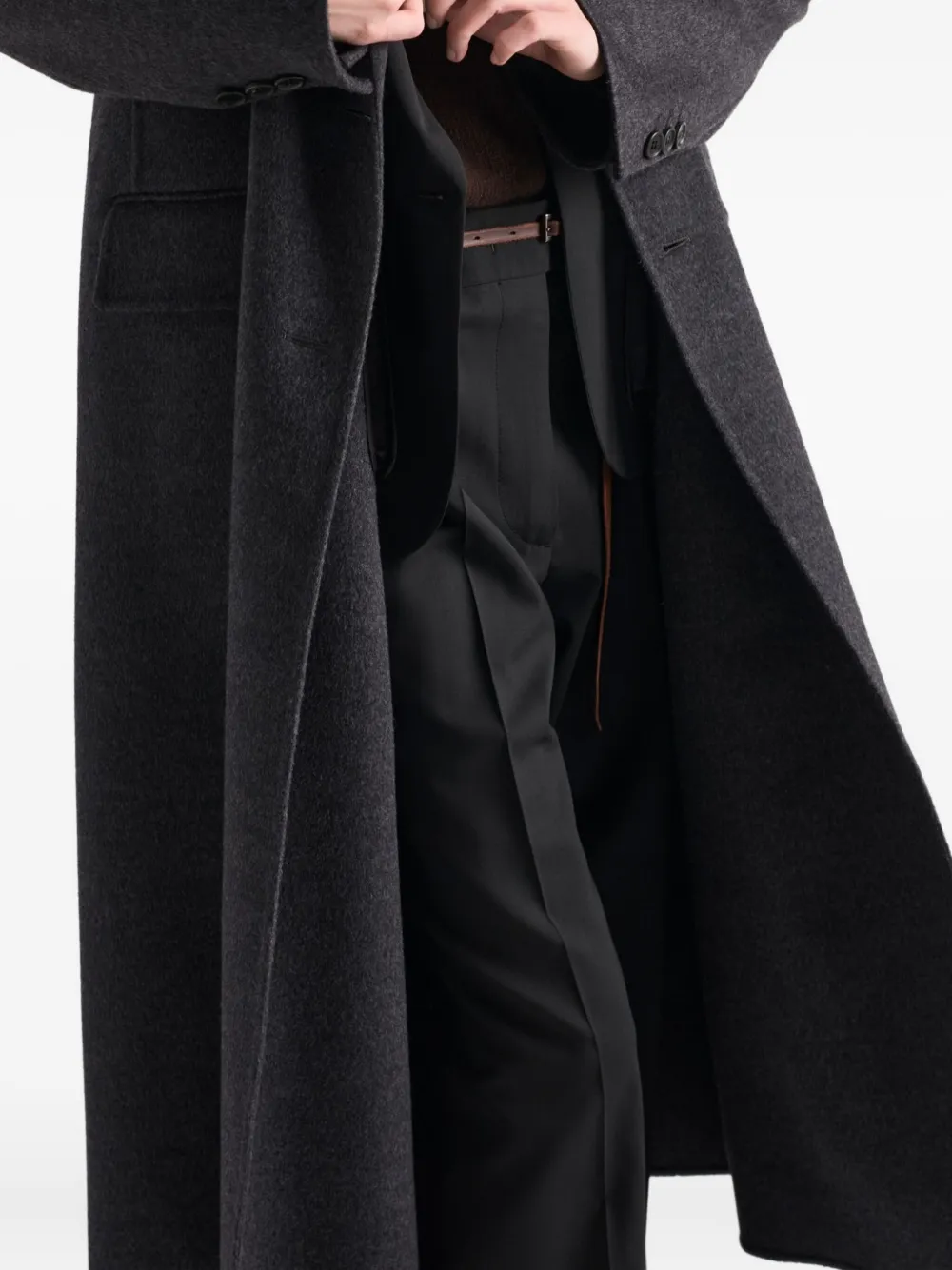 Prada Wollen broek Zwart