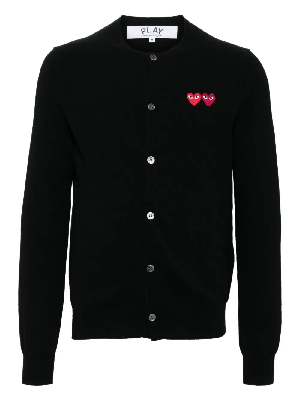 Comme Des Garçons Play Vest met logo Zwart