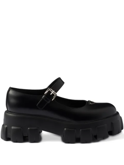 Prada logo-detail flat pumps