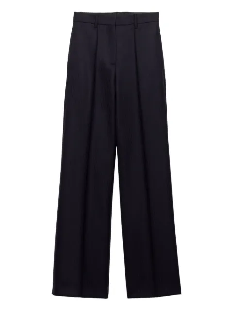 Prada herringbone triangle-logo trousers
