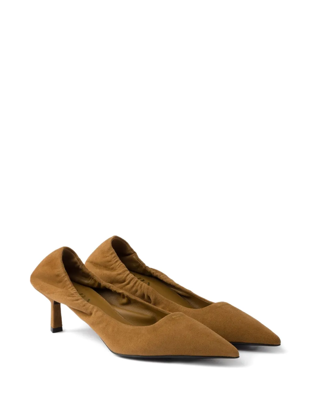 Prada Pumps met puntige neus Bruin