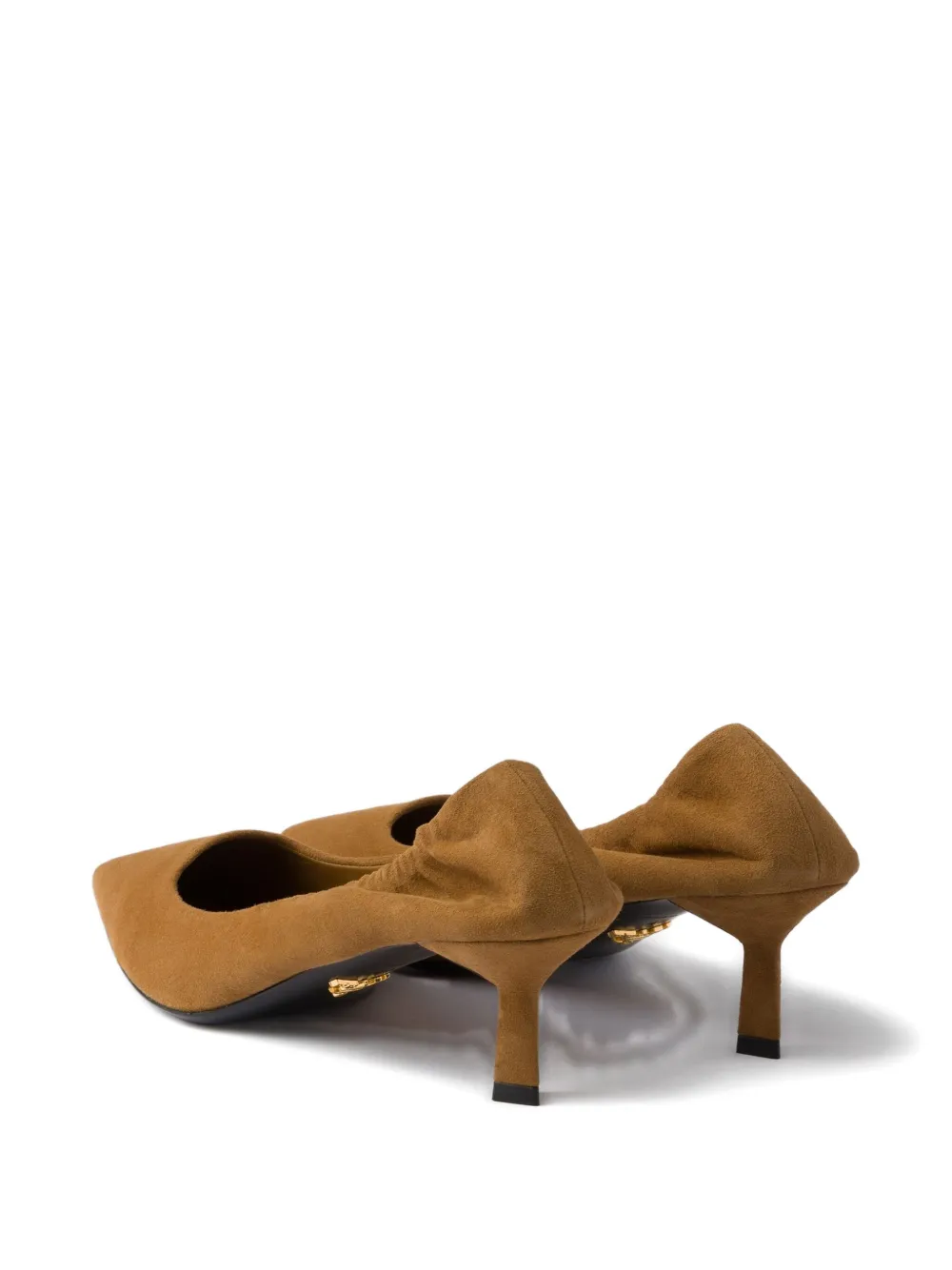 Prada Pumps met puntige neus Bruin