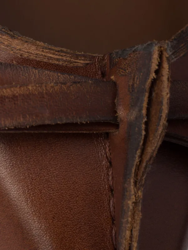 Prada 55 Mm Antiqued Leather pointed-toe Pumps | Brown | FARFETCH