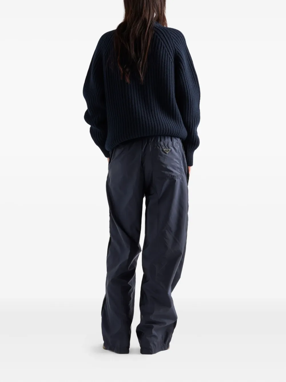Prada Broek met elastische taille Blauw