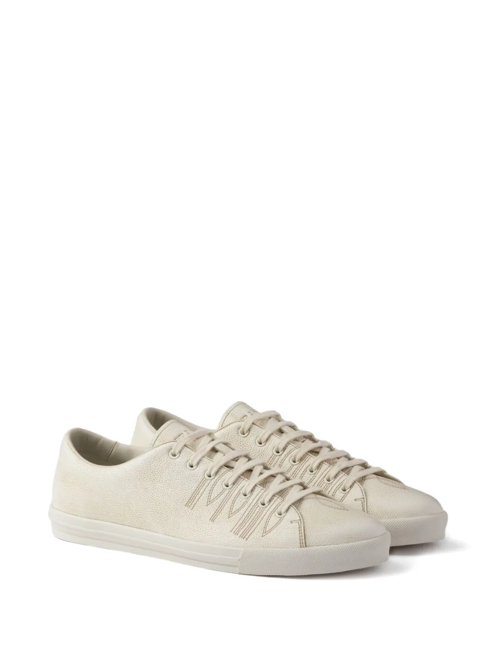 Prada distressed leather sneakers | Low-Tops | Image 2