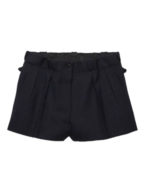 Prada pleated buttoned shorts