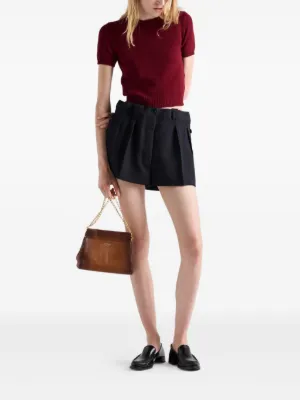 【美品】プラダ　PRADA 麻のキュロット Prada（プラダ）ウィメンズ ショートパンツ＆キュロット - FARFETCH