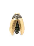 Bibi van der Velden 18K yellow gold Mini Scarab multi-stone earring
