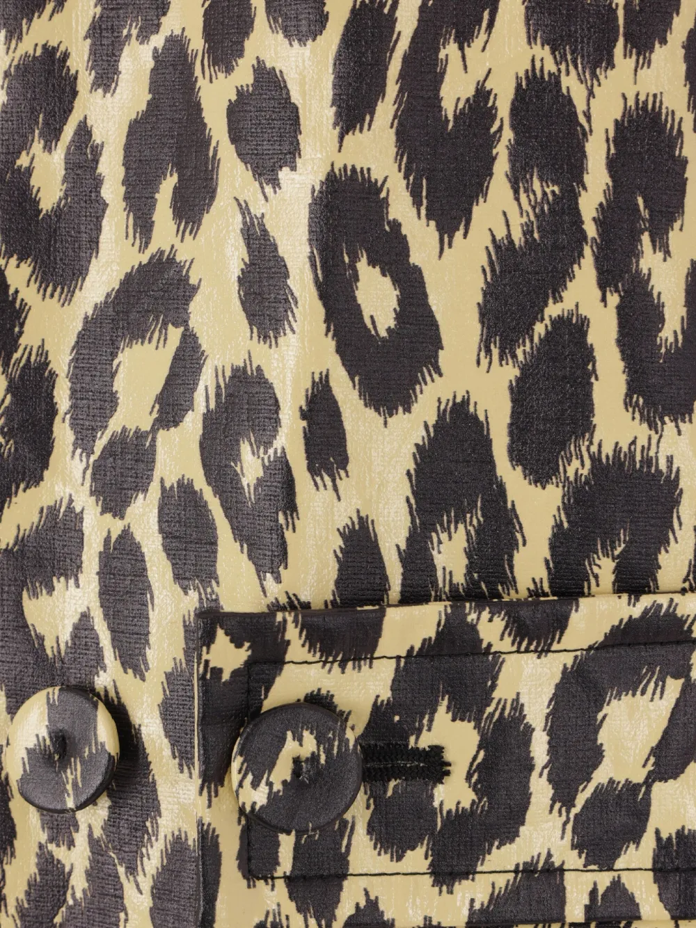Jil Sander Shirtjack met luipaardprint Beige
