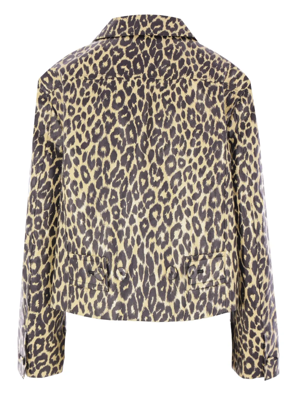 Jil Sander Shirtjack met luipaardprint Beige