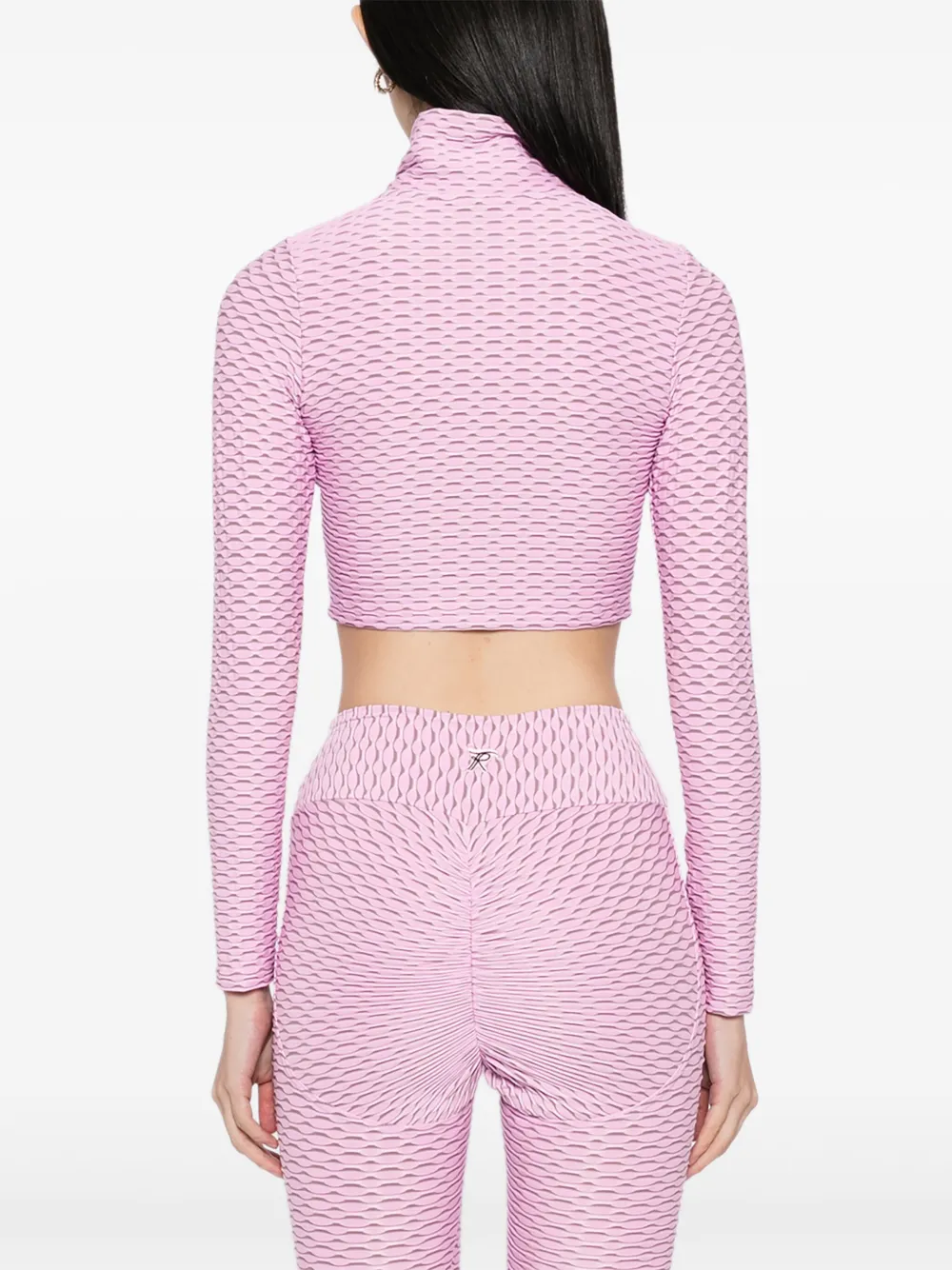 Tessitura Body Couture Fully Pleated Jacket In Pink