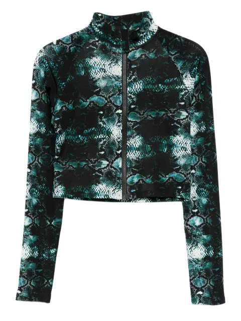 Tessitura Body Couture snakeskin-print top