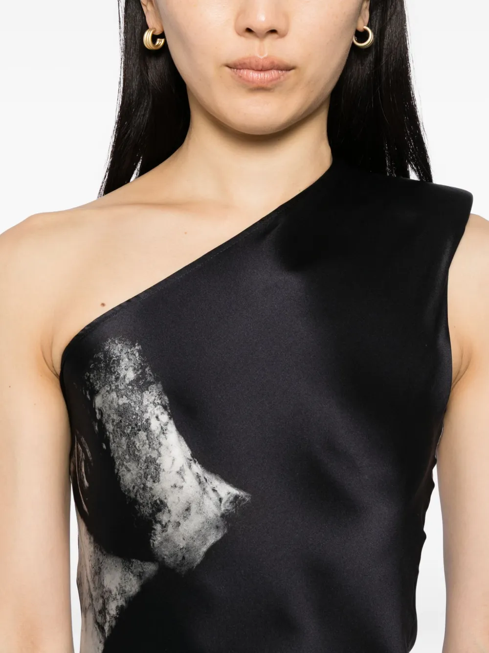 Tessitura Body Couture Masks Dress In Black