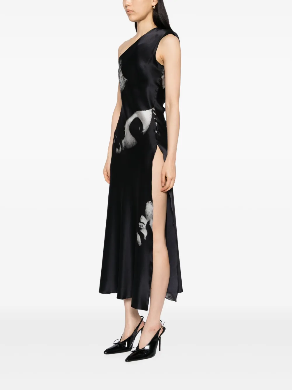 Tessitura Body Couture Masks Dress In Black