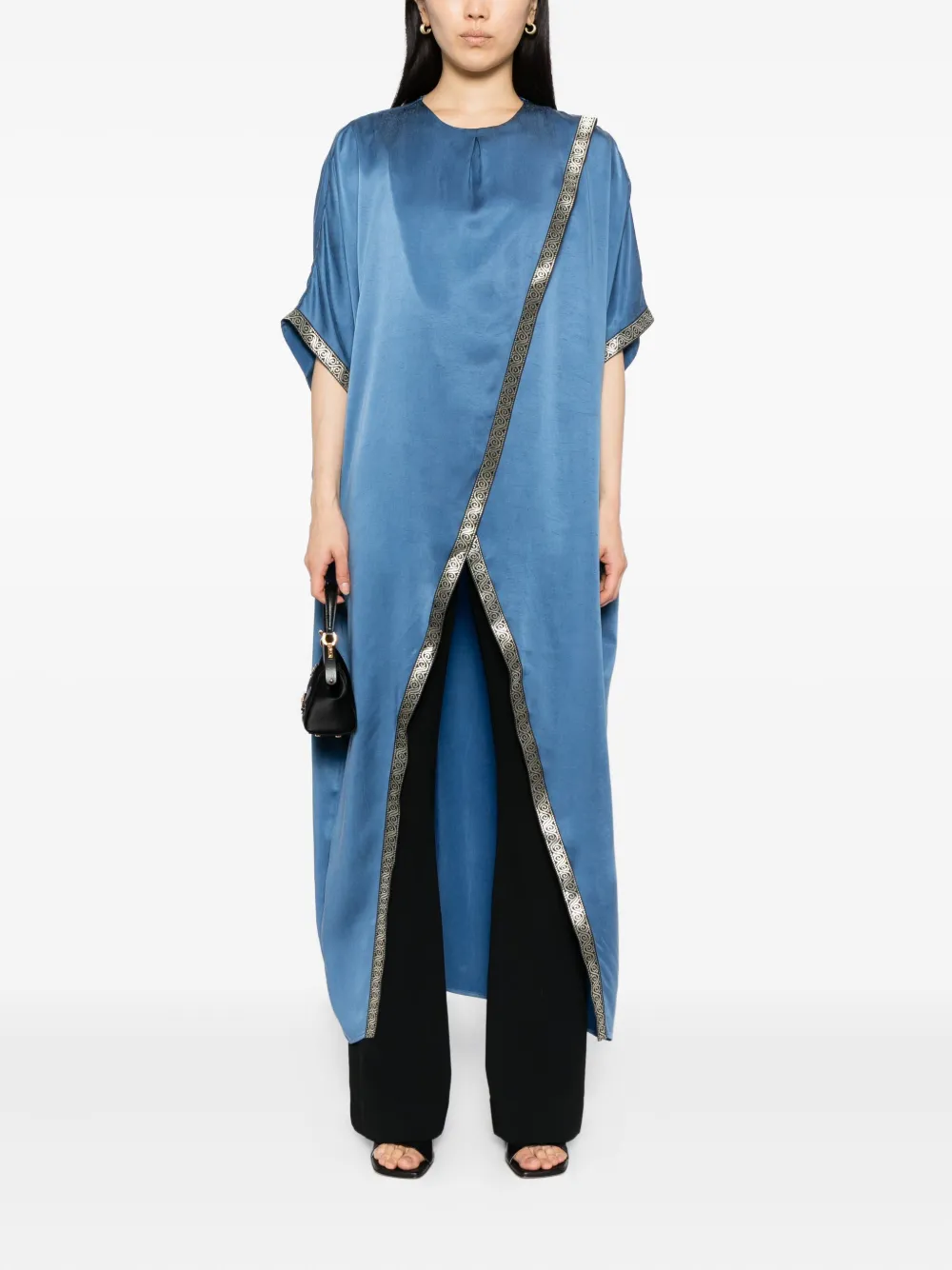 Tessitura Body Couture Oversized mantel - Blauw