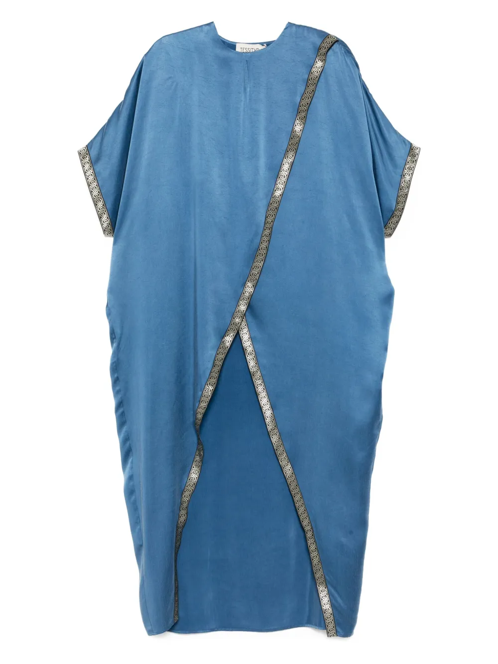Tessitura Body Couture Oversized Blouse In Blue