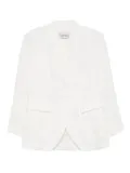 Tessitura Body Couture linen blazer - White