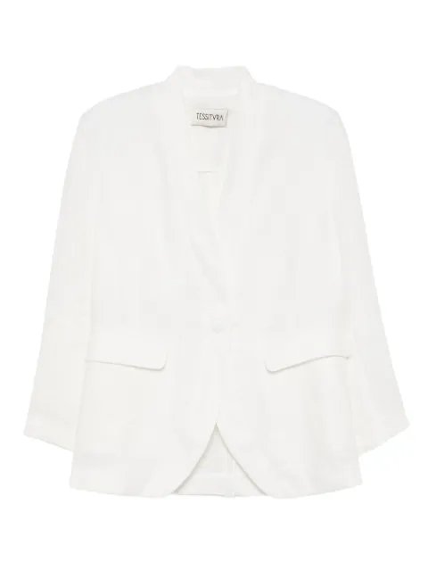 Tessitura Body Couture linen blazer