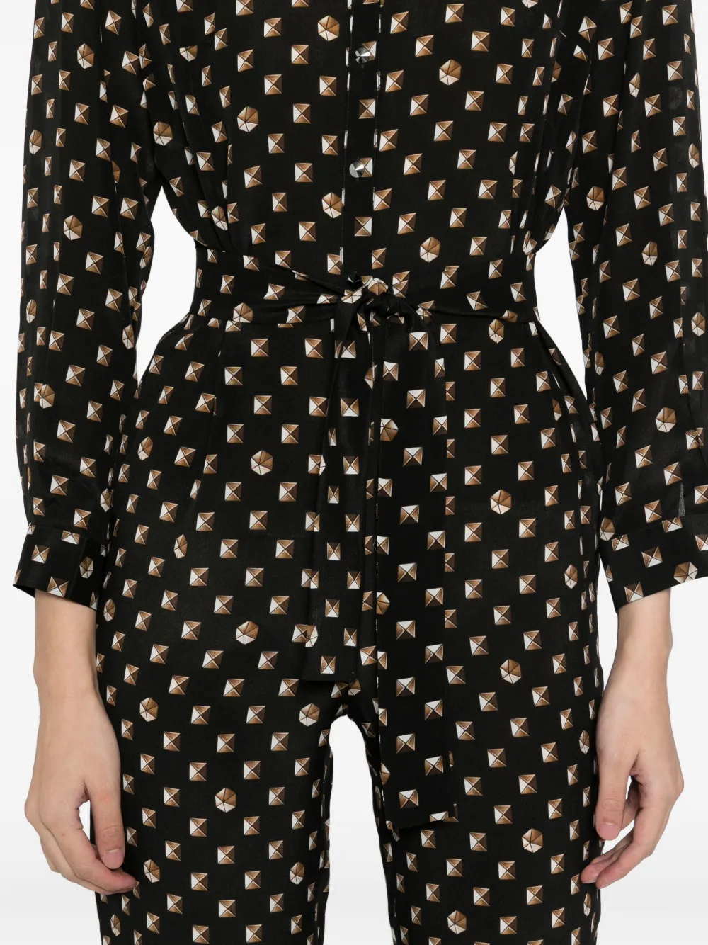 Tessitura Body Couture Golden Hour Jumpsuits In Black