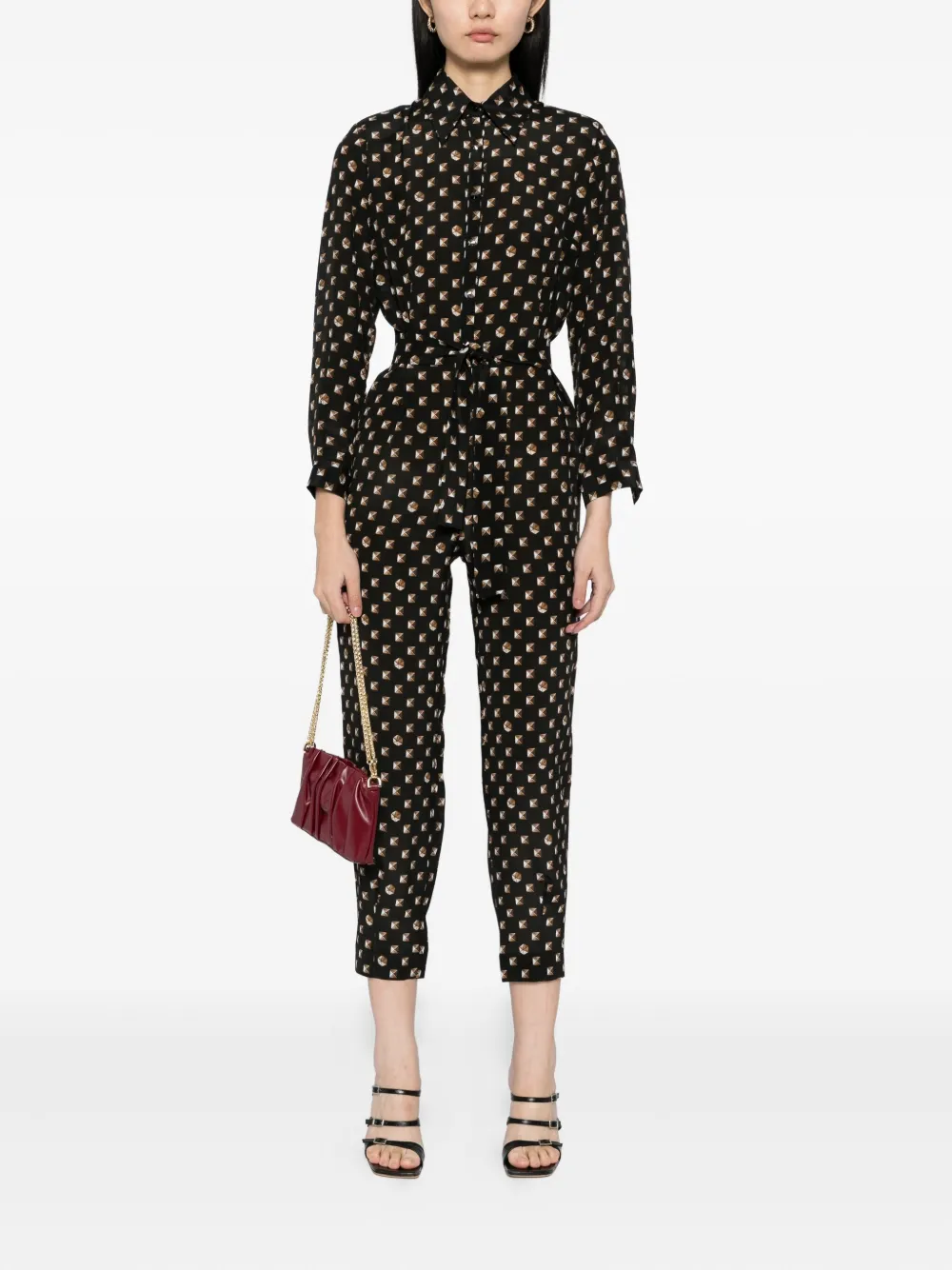 Tessitura Body Couture Golden Hour jumpsuit - Zwart
