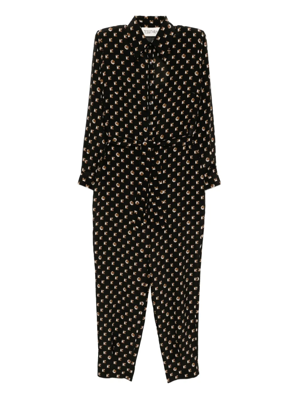 Tessitura Body Couture Golden Hour Jumpsuits In Black