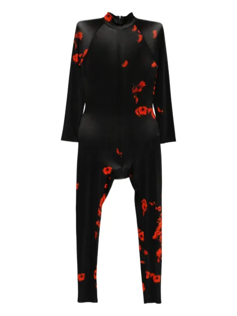 Tessitura Body Couture floral-print jumpsuit