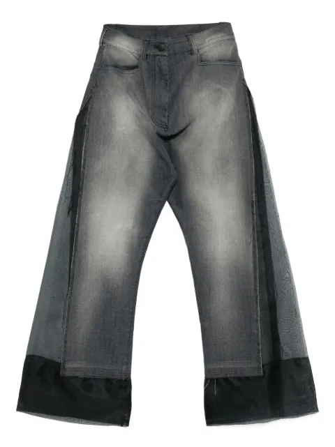 Tessitura Body Couture lace patch jeans