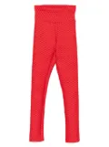 Tessitura Body Couture 3D leggings - Red