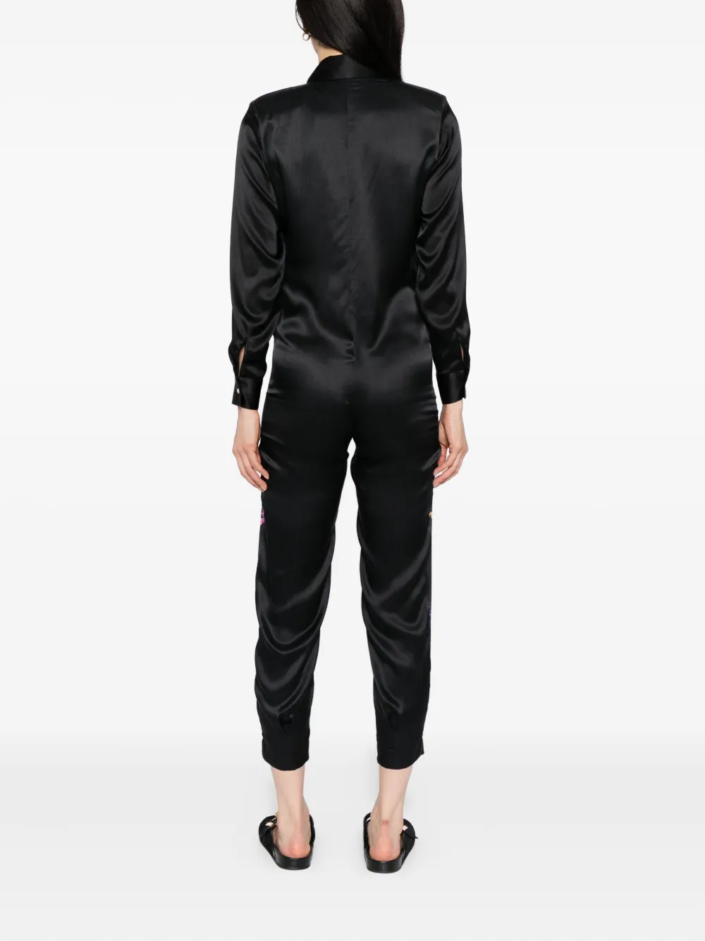Tessitura Body Couture Baroque Jumpsuit In Black
