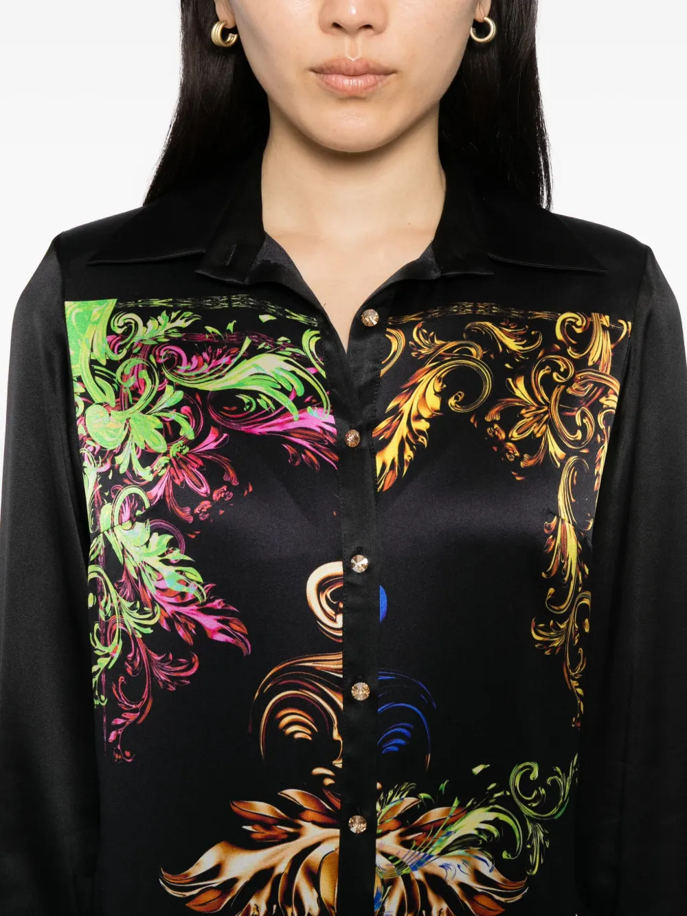 Tessitura Body Couture Baroque Jumpsuit In Black