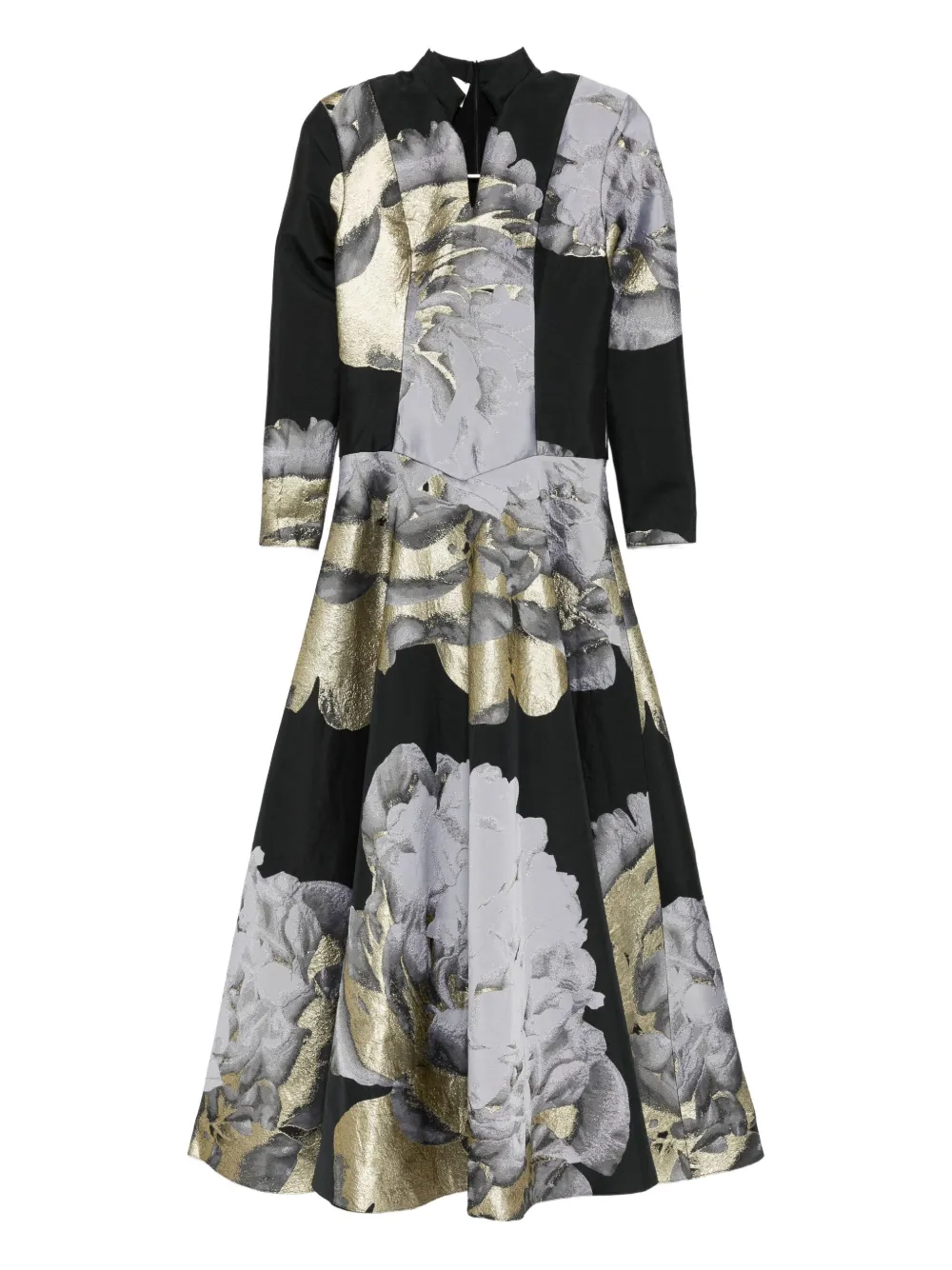 Tessitura Body Couture Patchwork Design Dress In Multi