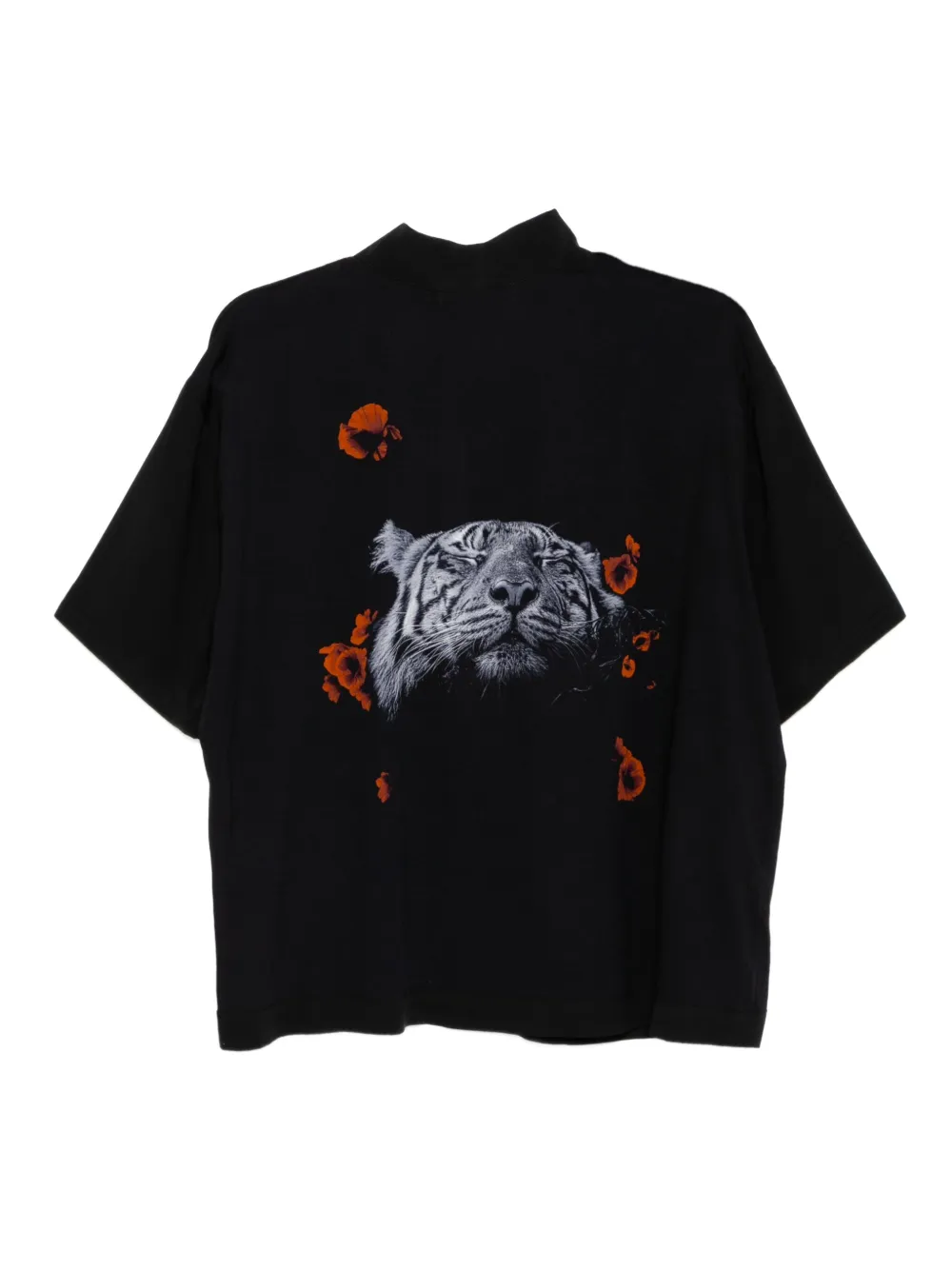 Tessitura Body Couture Printed T-shirt In Black
