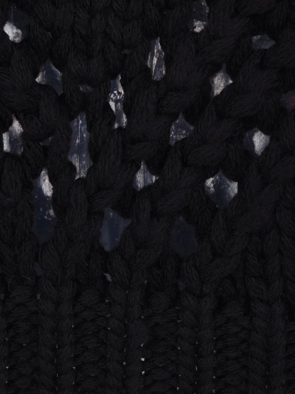 Jil Sander Geometric-pattern Knit Sweater In Black