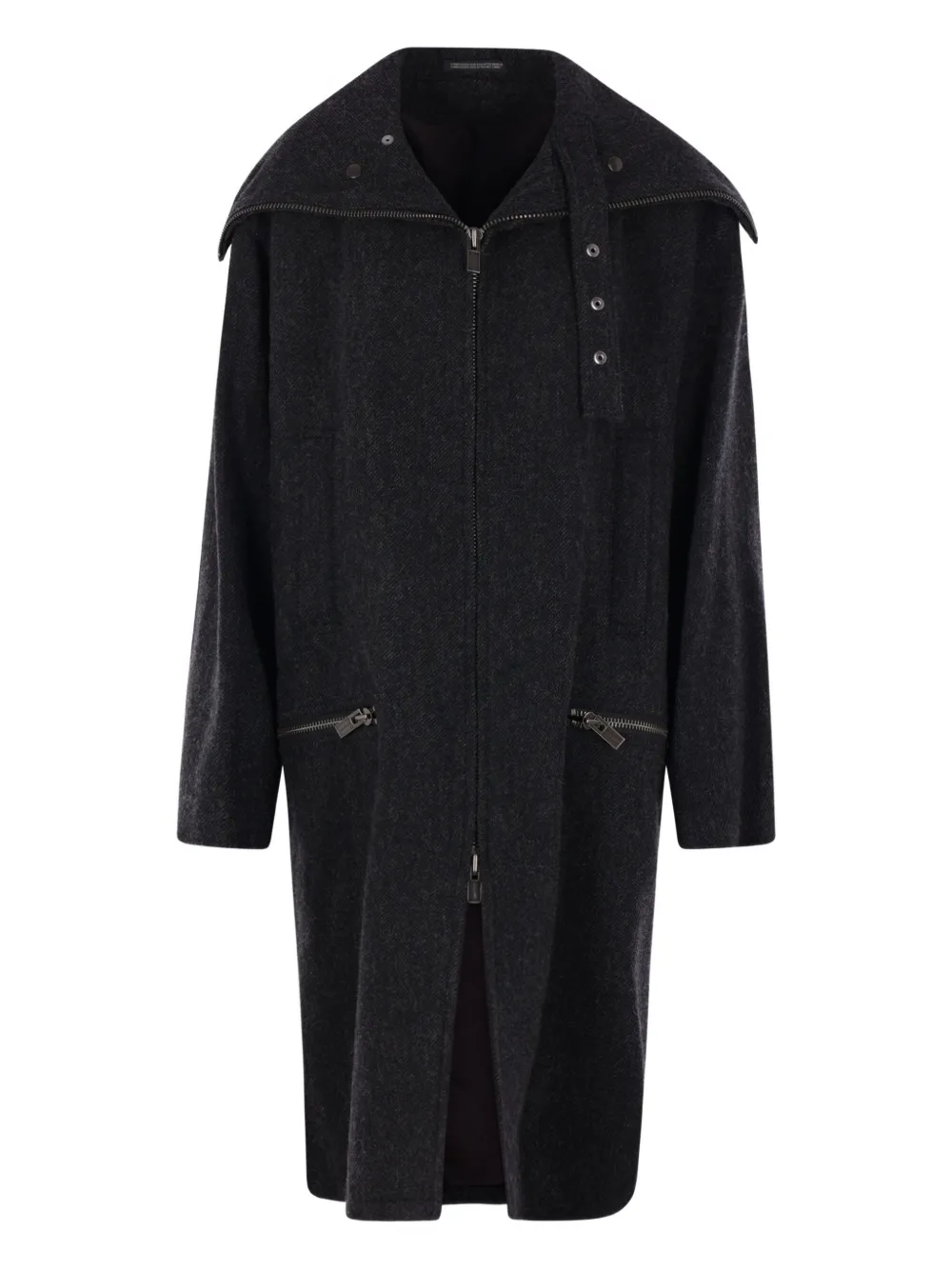 Yohji Yamamoto single-breasted coat | Grey | Image 1