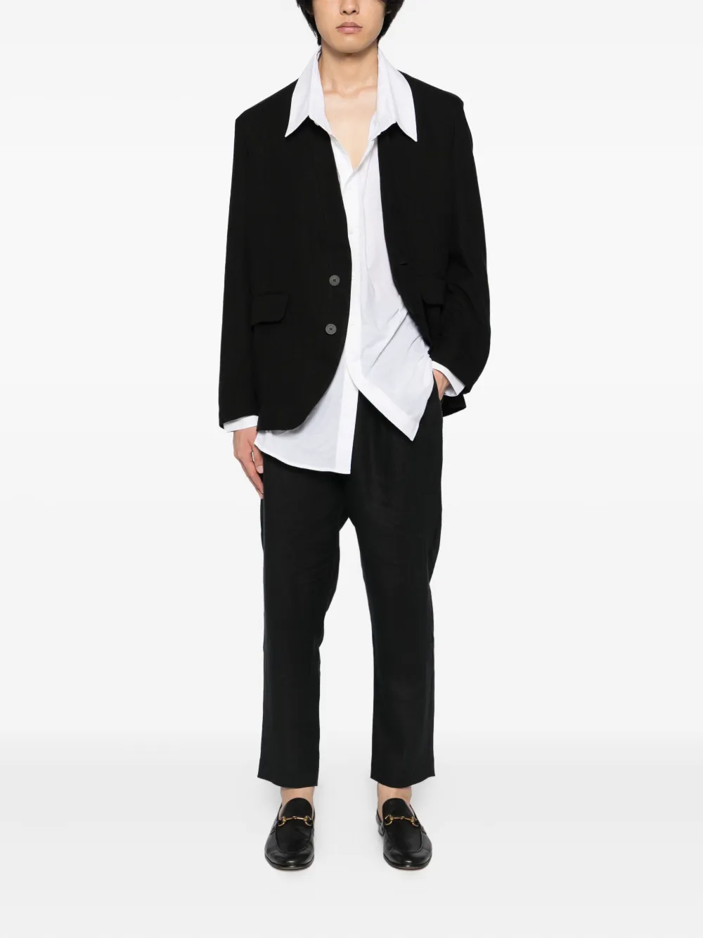 Tessitura Body Couture Linnen broek - Zwart
