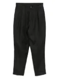 Tessitura Body Couture linen trousers - Black