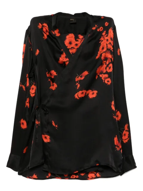 Tessitura Body Couture floral-print top