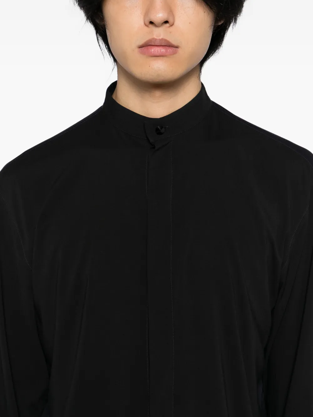 Tessitura Body Couture Graphic-print Shirt In Black