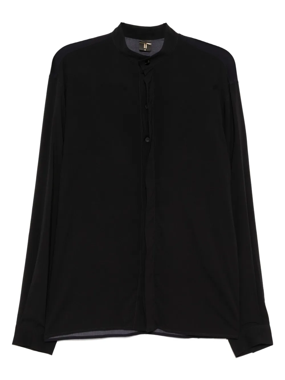 Tessitura Body Couture Graphic-print Shirt In Black