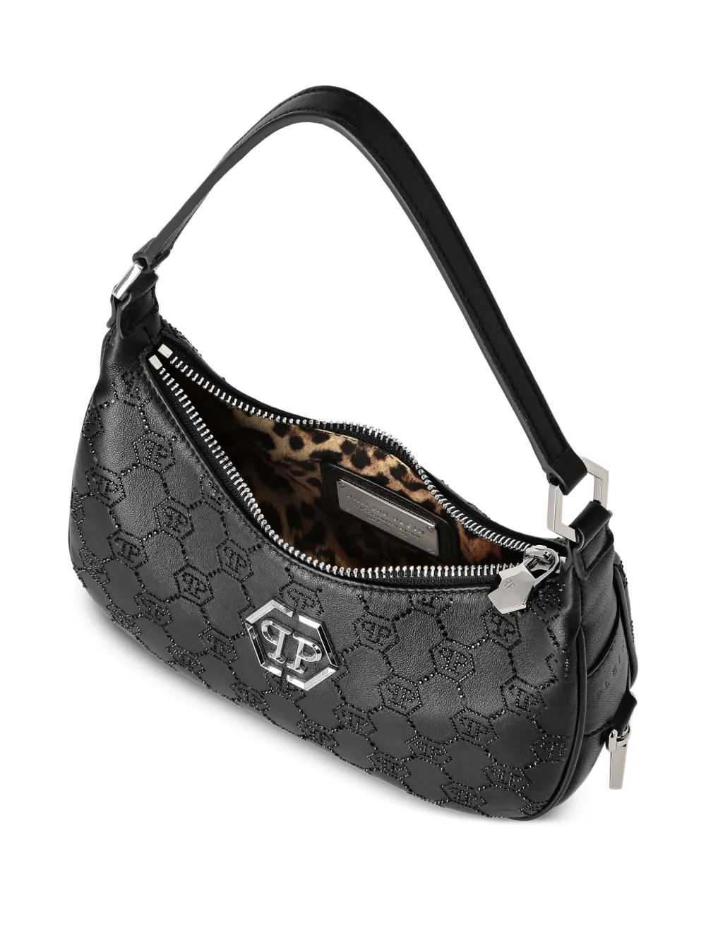 Philipp Plein Schoudertas met monogram Zwart