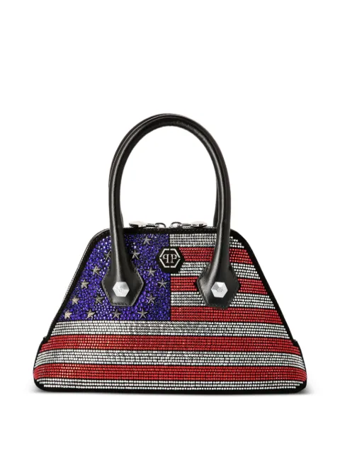 Philipp Plein tote con detalles de strass