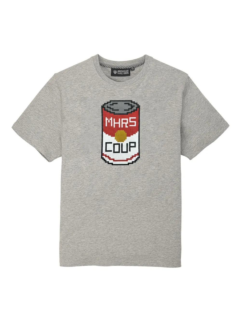 Mostly Heard Rarely Seen 8-bit 8-bit Graphic Cotton T-shirt In Gray