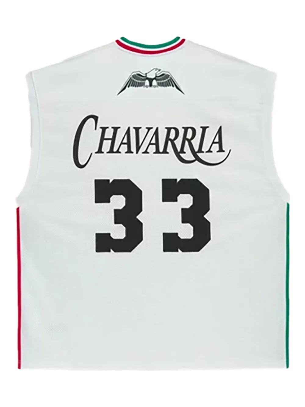Adidas Jabbar Bball Willy Chavarria - Off White/Black tank top - Wit
