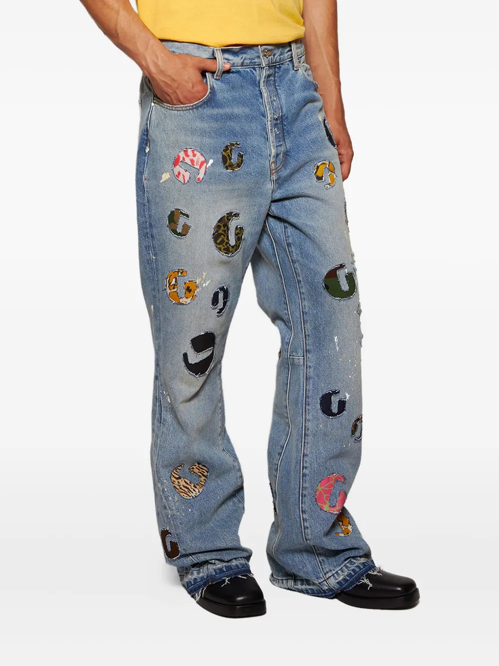 GALLERY DEPT. G TIME LA FLARE katoenen jeans Blauw