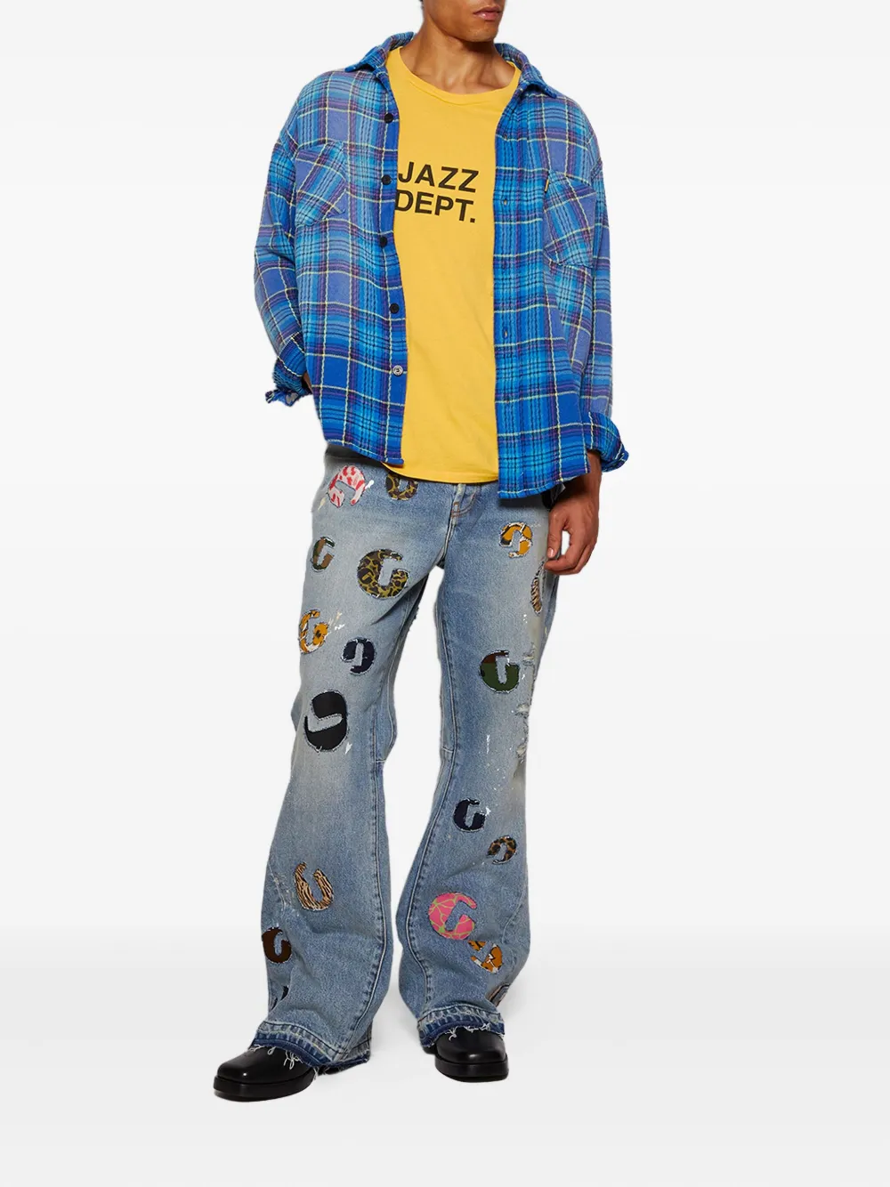 GALLERY DEPT. G TIME LA FLARE katoenen jeans - Blauw