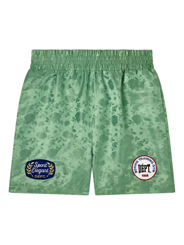 GALLERY DEPT. Jacquard Boxing Shorts | Green | FARFETCH PH